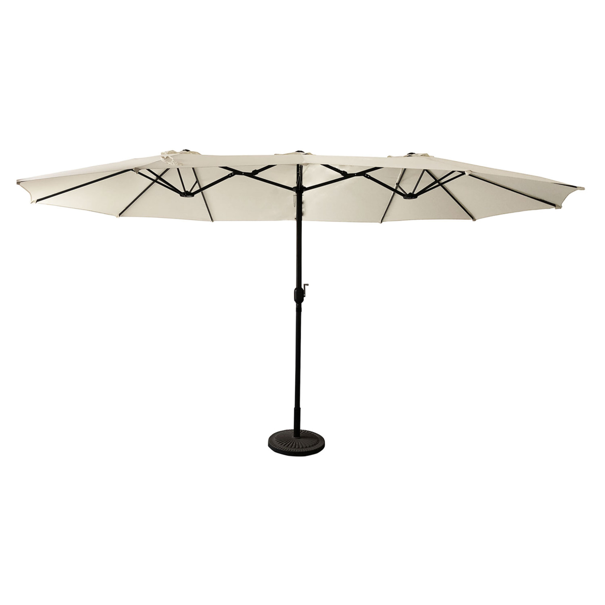 Parasol double LINAI ovale - Beige