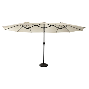 Parasol double LINAI ovale - Beige