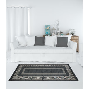 TAPPETO ARREDO ATENE ANTRACITE CON FONDO ANTISCIVOLO