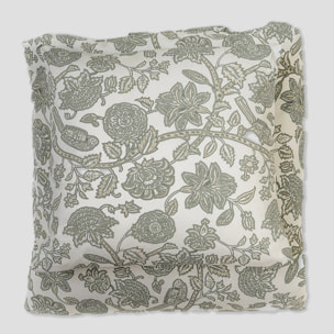 Copripiumino in cotone enelia verde secco – taupe