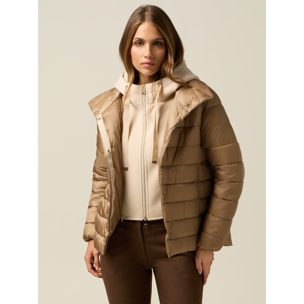 Oltre - Piumino combinato - Beige