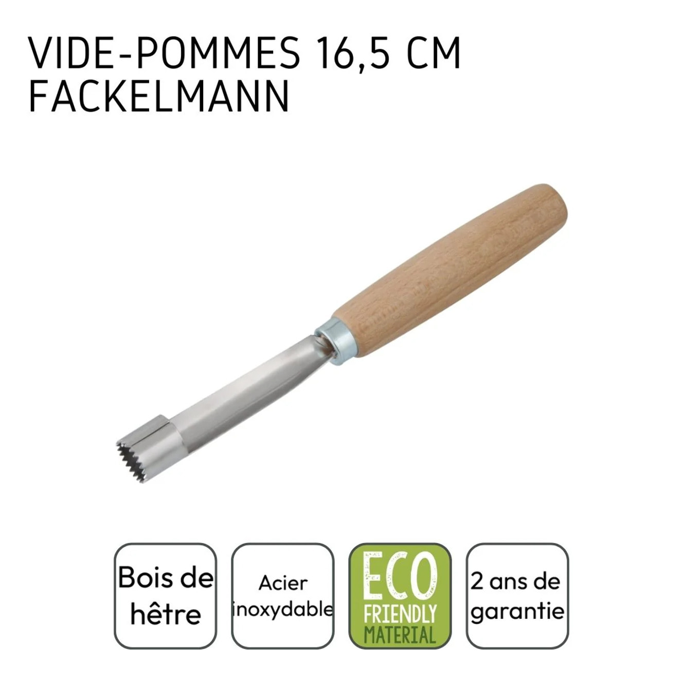 Vide pomme bois de hêtre FSC Fackelmann Eco Friendly