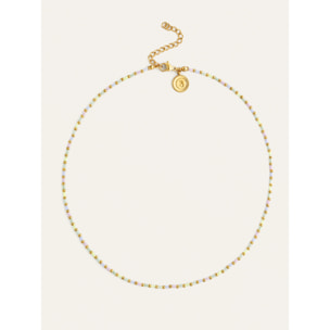 Collar Joy Colors Acero Baño Oro