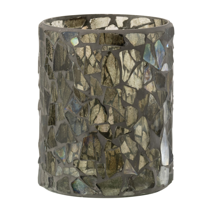 J-Line photophore Mosaïque - verre - gris/vert - medium
