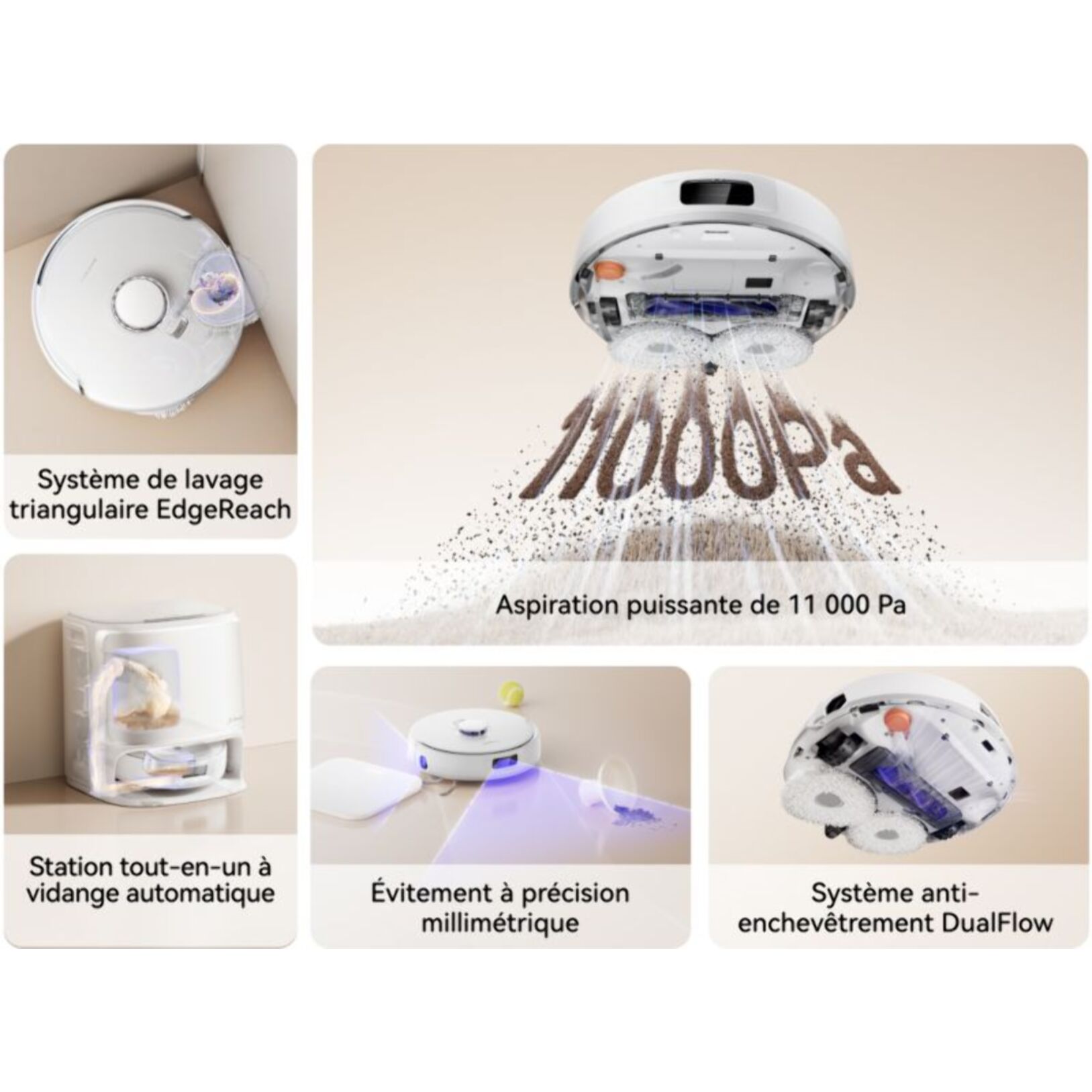 Robot Aspirateur Laveur NARWAL Freo X10 Pro