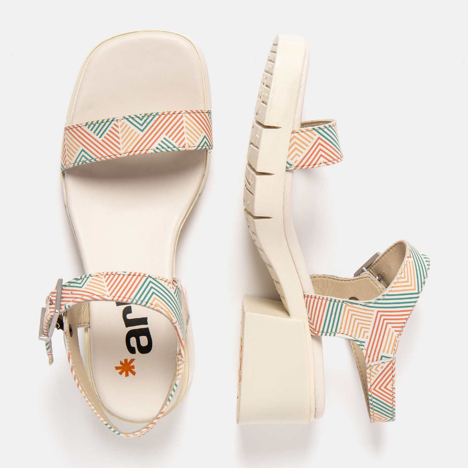 Sandalias con tacón 2060 FANTASY LINES MULTI / VARSOVIA color Lines multi