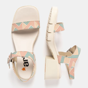 Sandalias con tacón 2060 FANTASY LINES MULTI / VARSOVIA color Lines multi