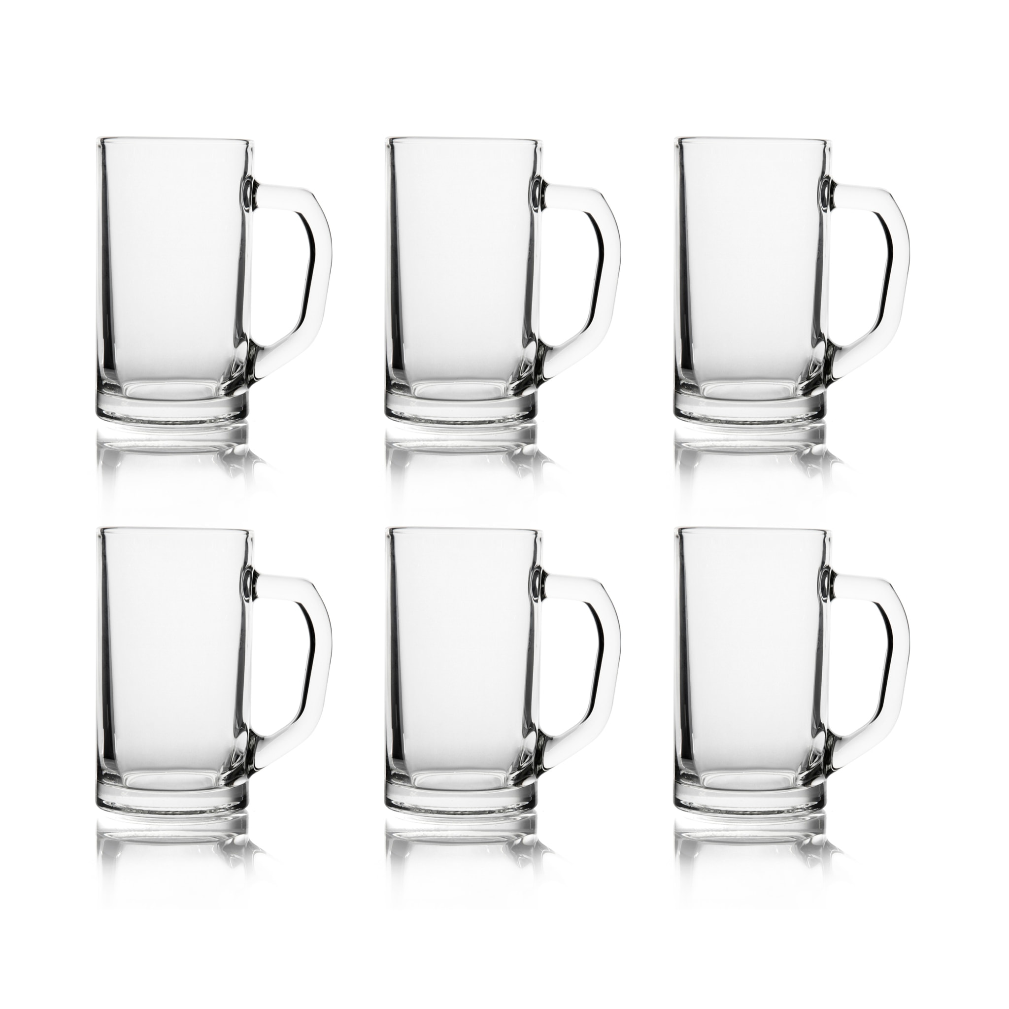 Set de 6 chopes à bière Excelsa – Amburgo, Verre Transparent 49 cl