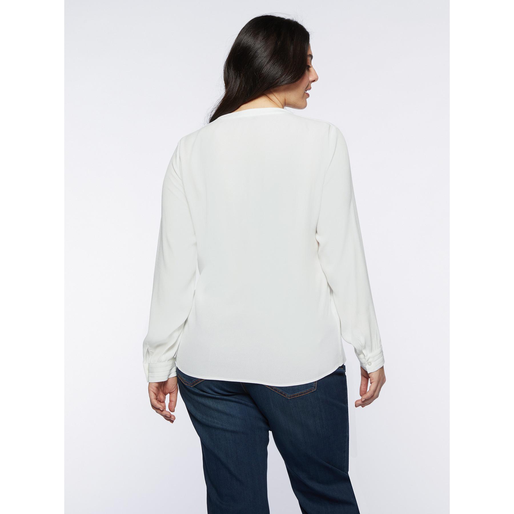 Fiorella Rubino - Blusa con pieghe davanti - Bianco