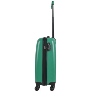 Juego de maletas rígidas con ruedas kukuxumusu 3 piezas color verde