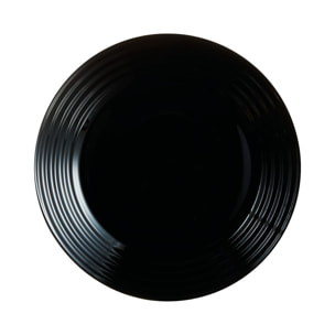 6 platos de postre negros 19 cm Harena - Luminarc