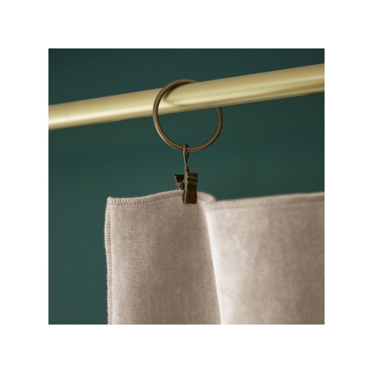 Rideau ajustable 140 x 270 cm en velours de coton - CESAR