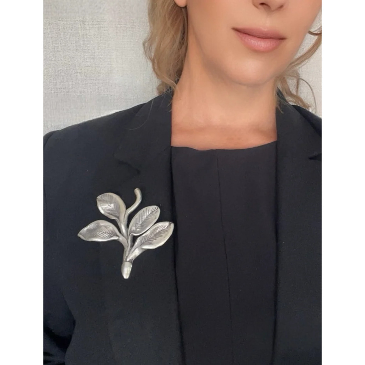 Broche Renacer en plata 10µ patinado vintage diseño Gloria Mago