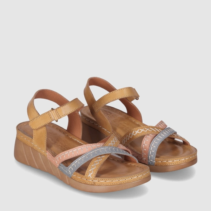 Sandalias de Piel - Cuero - Tacón: 3 cm