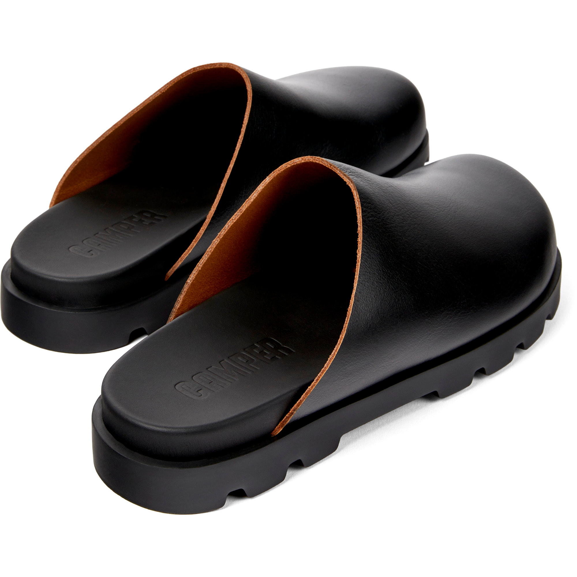 Sandalias - CAMPER Brutus Sandal - Negro - Cuero liso