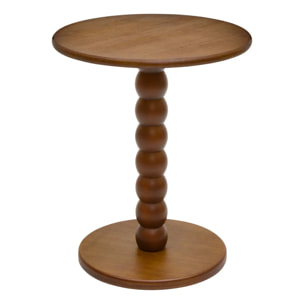 Table d'appoint Chamlo ronde D.38cm marron
