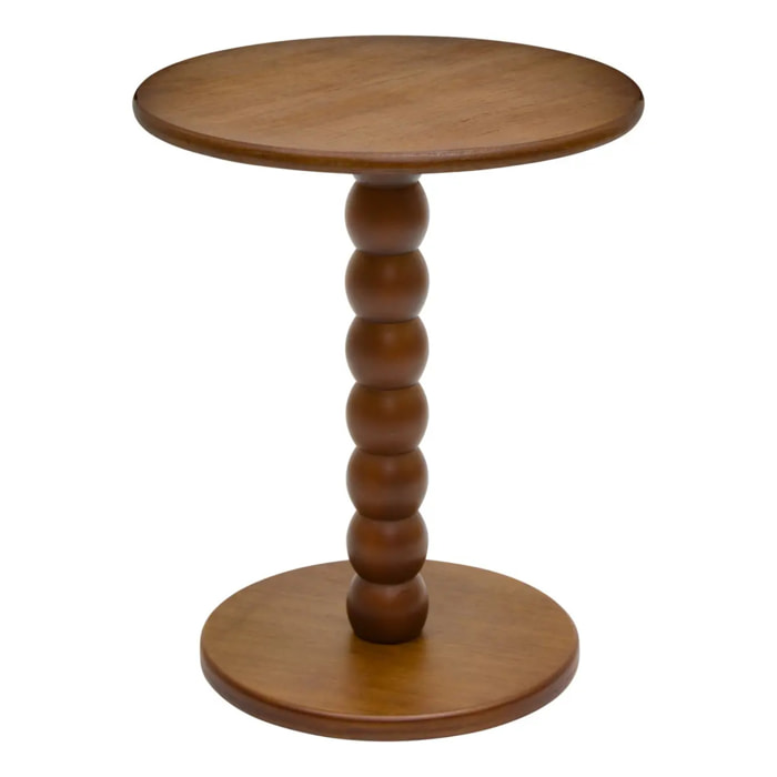 Table d'appoint Chamlo ronde D.38cm marron