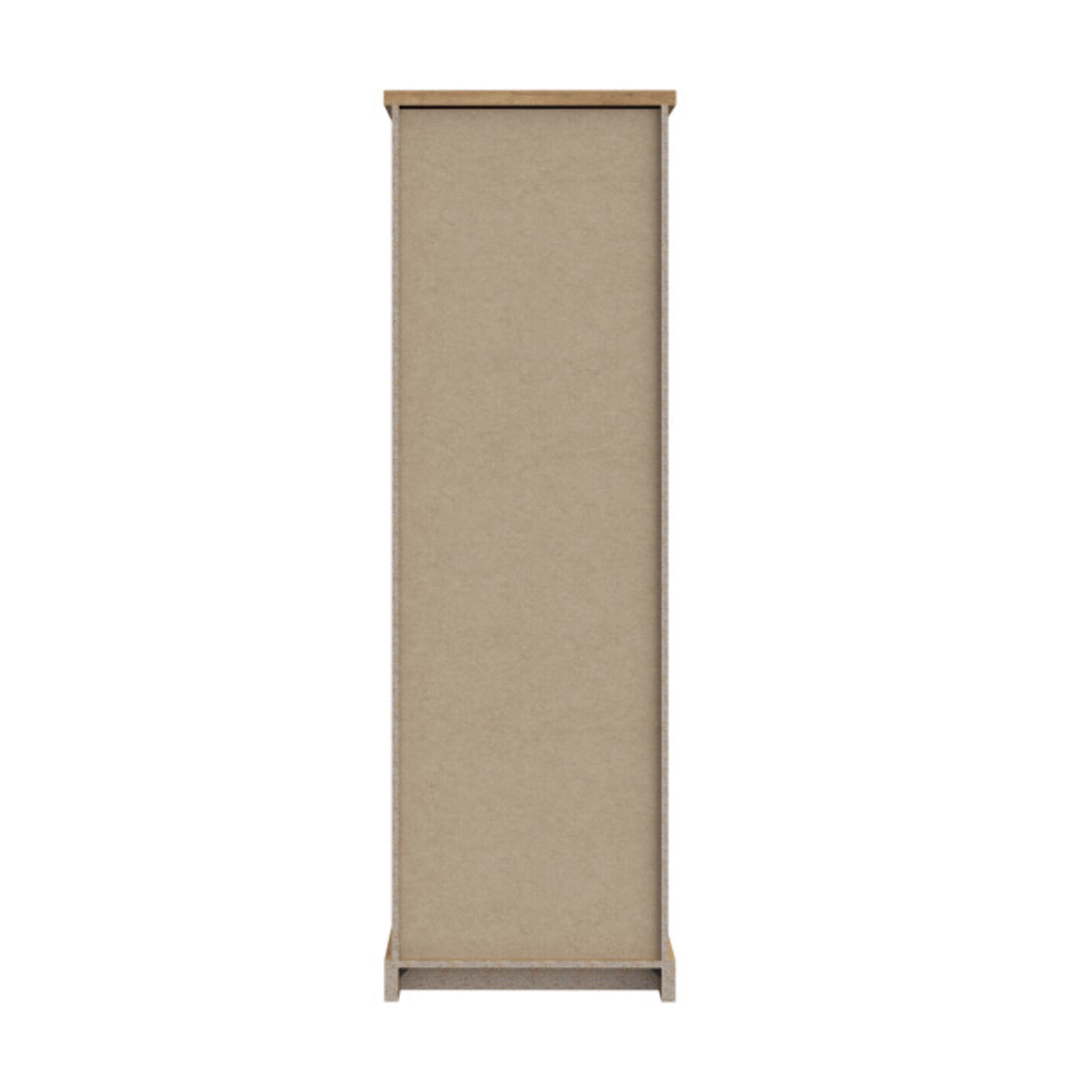 Vitrine colonne à LED en bois effet chêne & noir - FACTORY