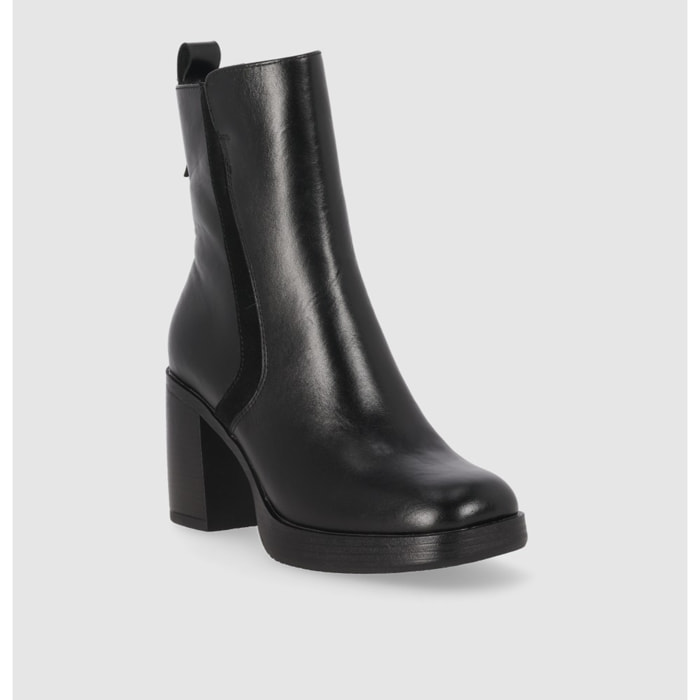 Botines de Piel - Negro - Tacón: 5 cm
