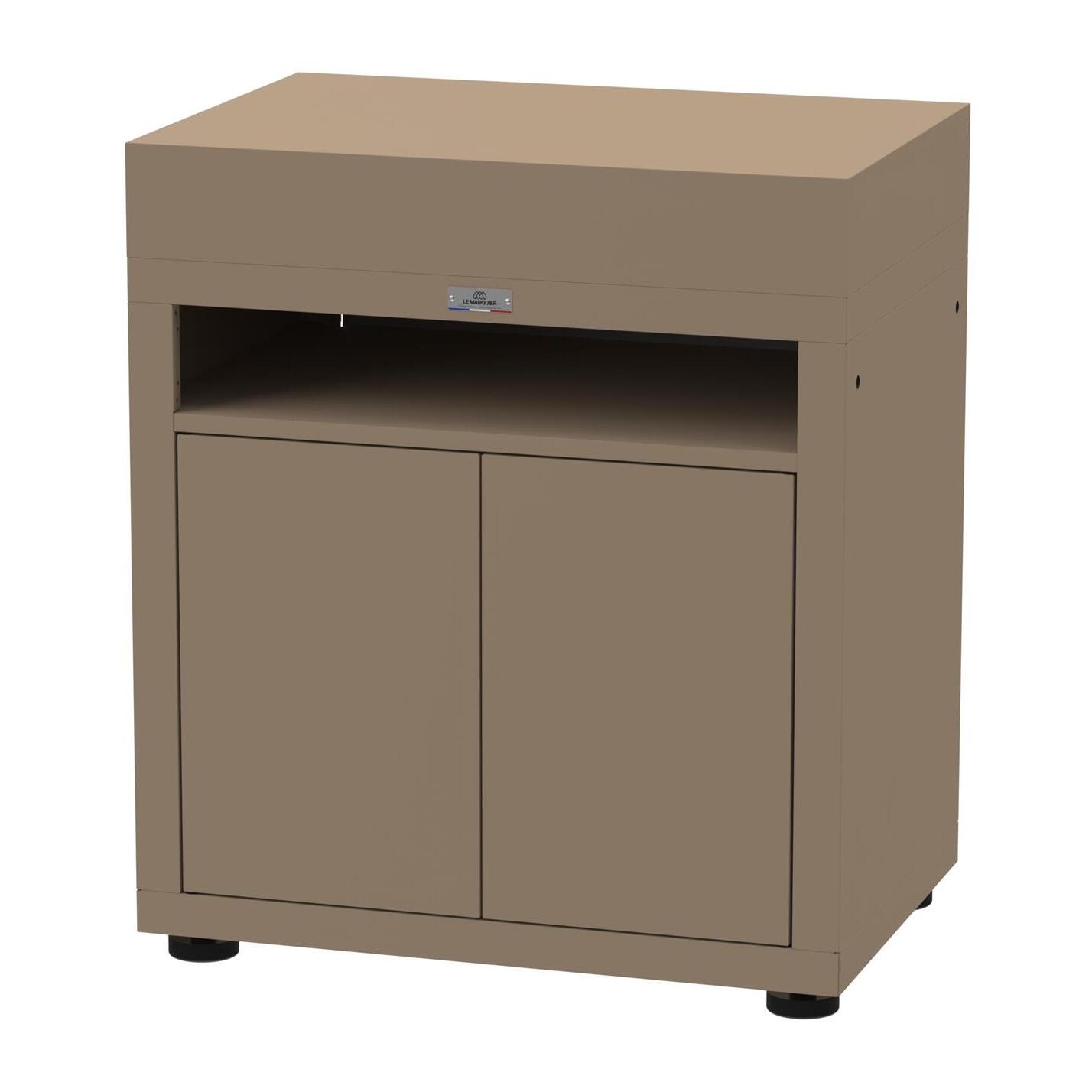 Meuble Avec Tablette, 80 X 55 cm Taupe - LE MARQUIER