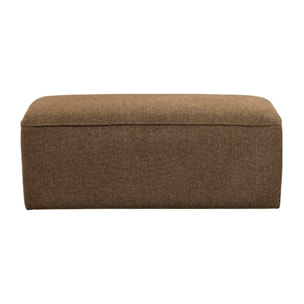 Noor - Pouf pour canapé modulable en tissu : Couleur - Caramel