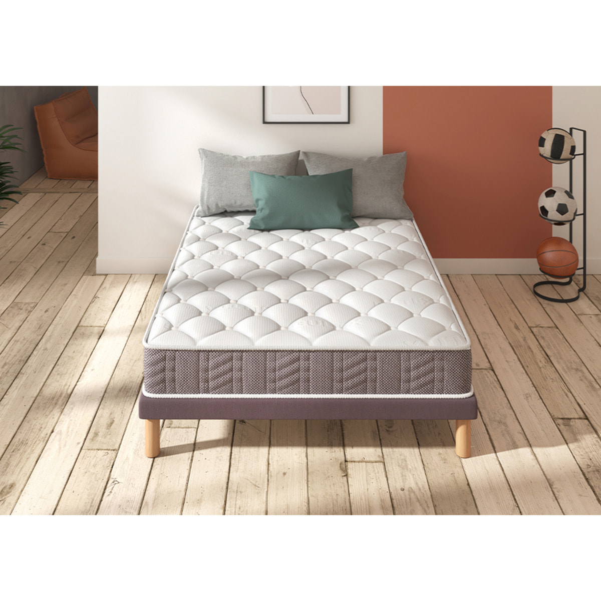 Matelas CYBER 2 places |H 20 cm|confort tonique