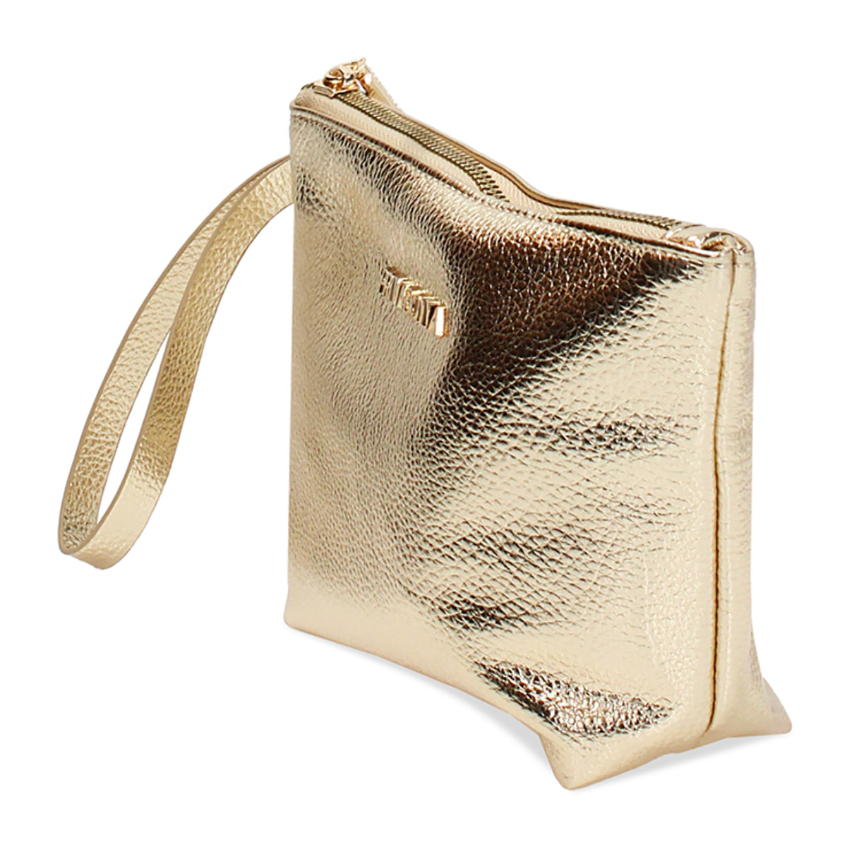 Pochette donna oro in laminato