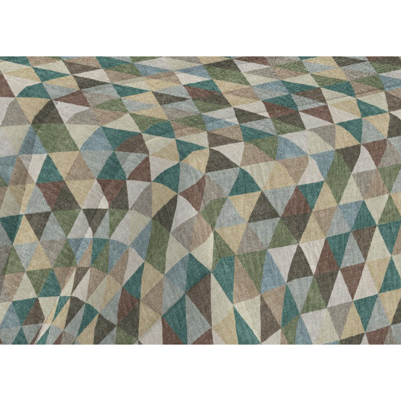Trapunta Invernale 300gr Made in Italy Piumone Clado Linea Diadema Disegno Rombi Verde