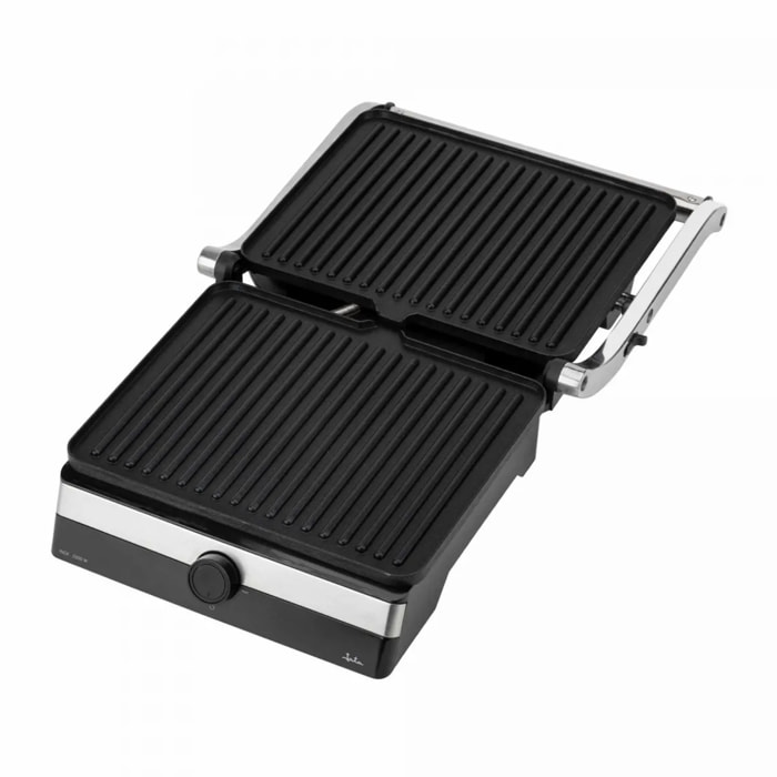Parrilla eléctrica grill JATA JEGR1596 con placas rayadas (29 x 23,6 cm) antiadherentes. 2000 W