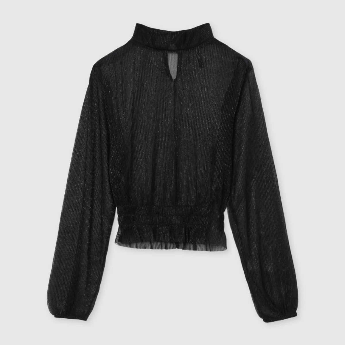 Blusa plissetta in lurex