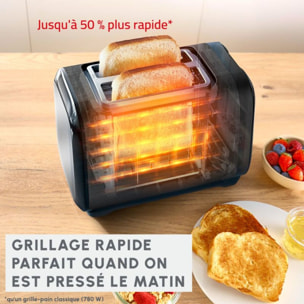 Grille-pain MOULINEX LT5S08E0 Subito Noir