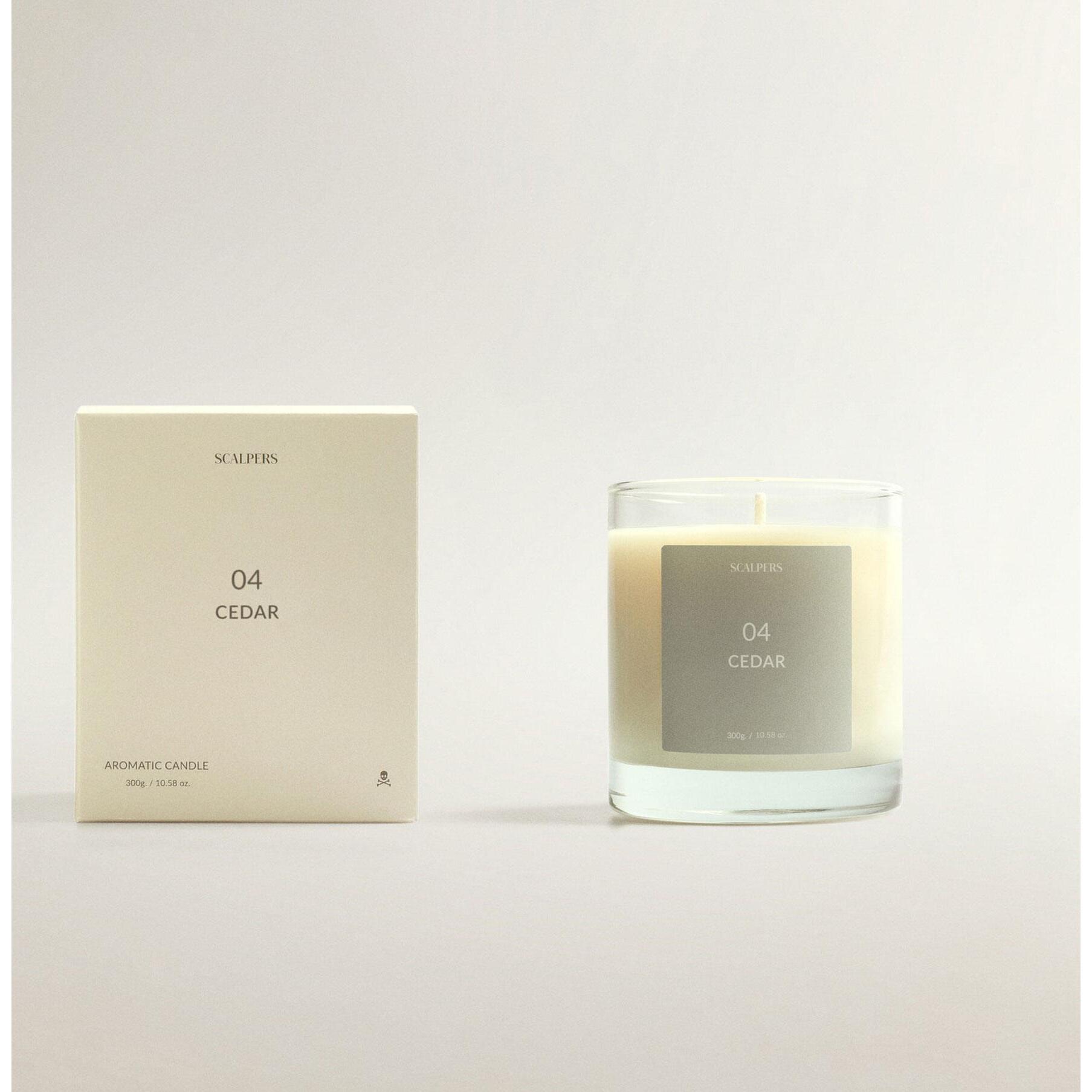 Vela aromática 300gr aroma cedro scalpers