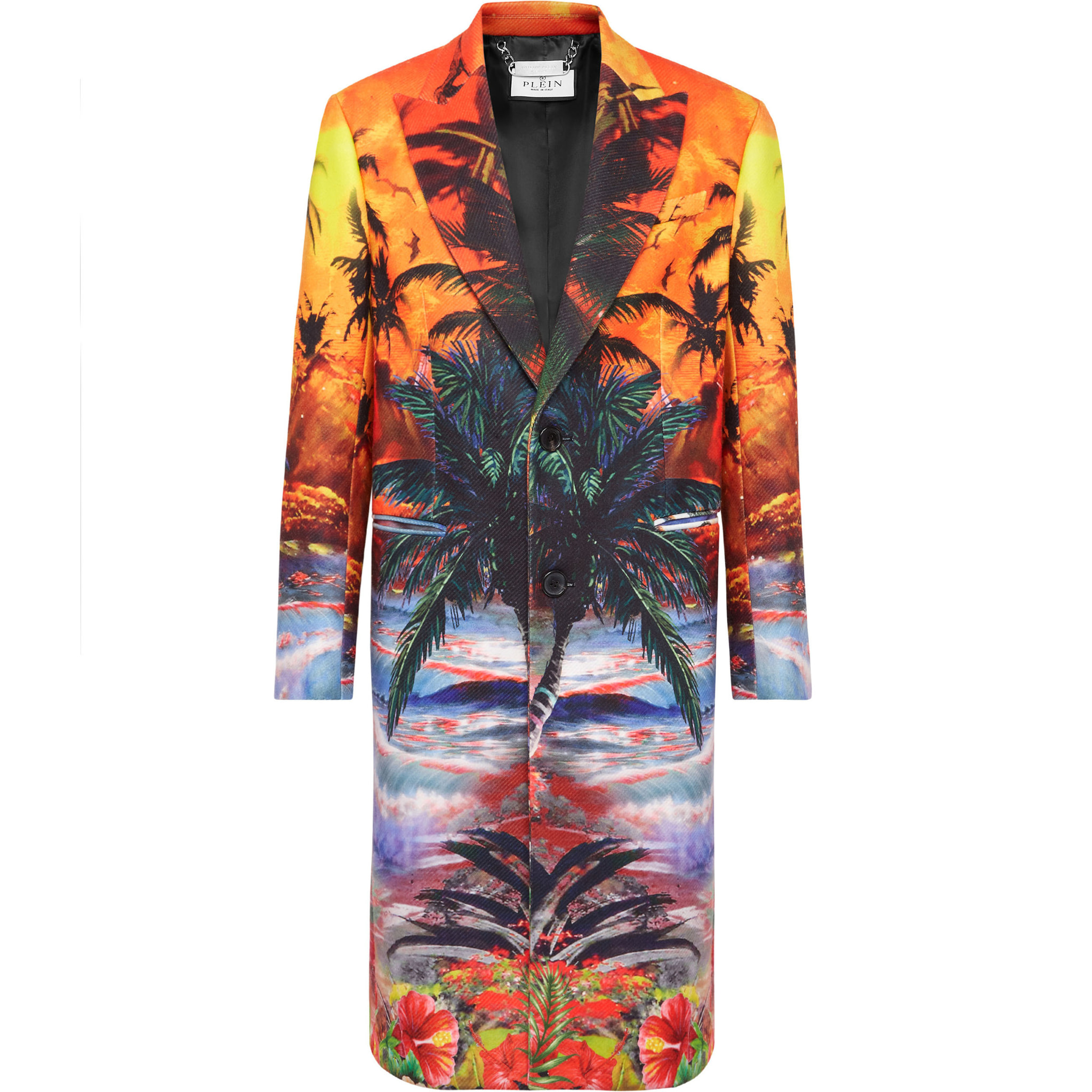PHILIPP PLEIN COAT LONG HAWAII