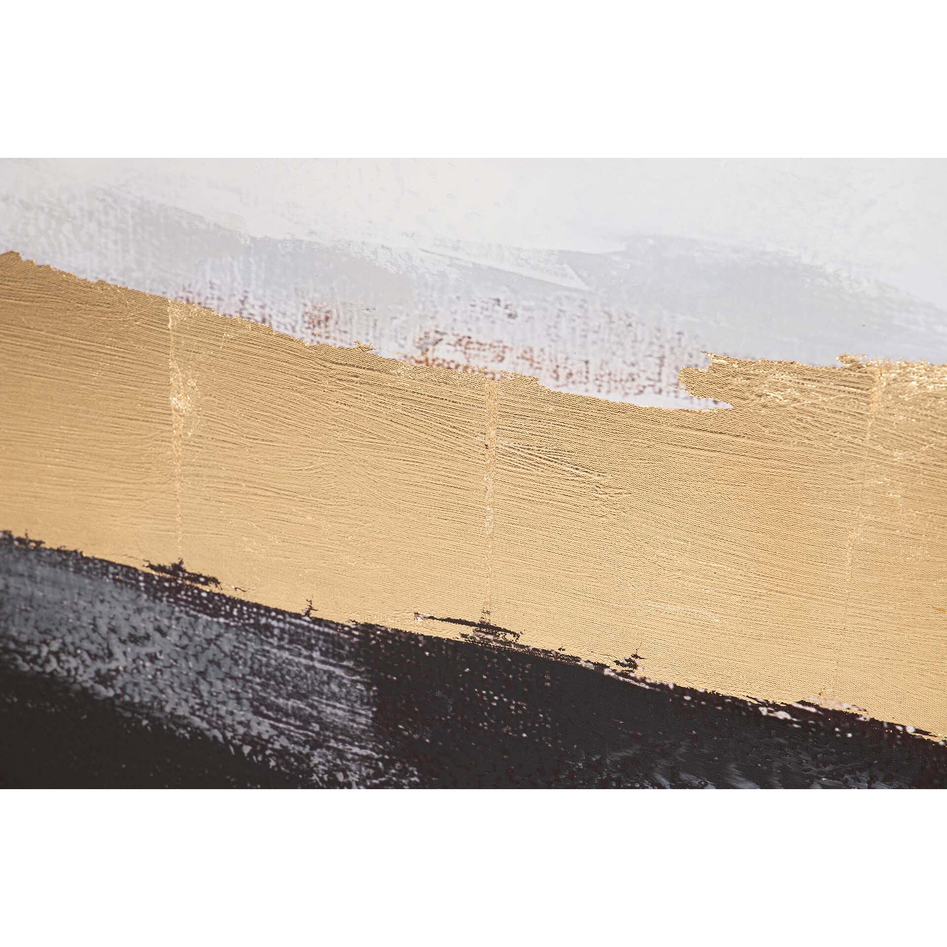 Cuadro Abstracto 80%pintado A Mano Foil 90x4x180 Cm