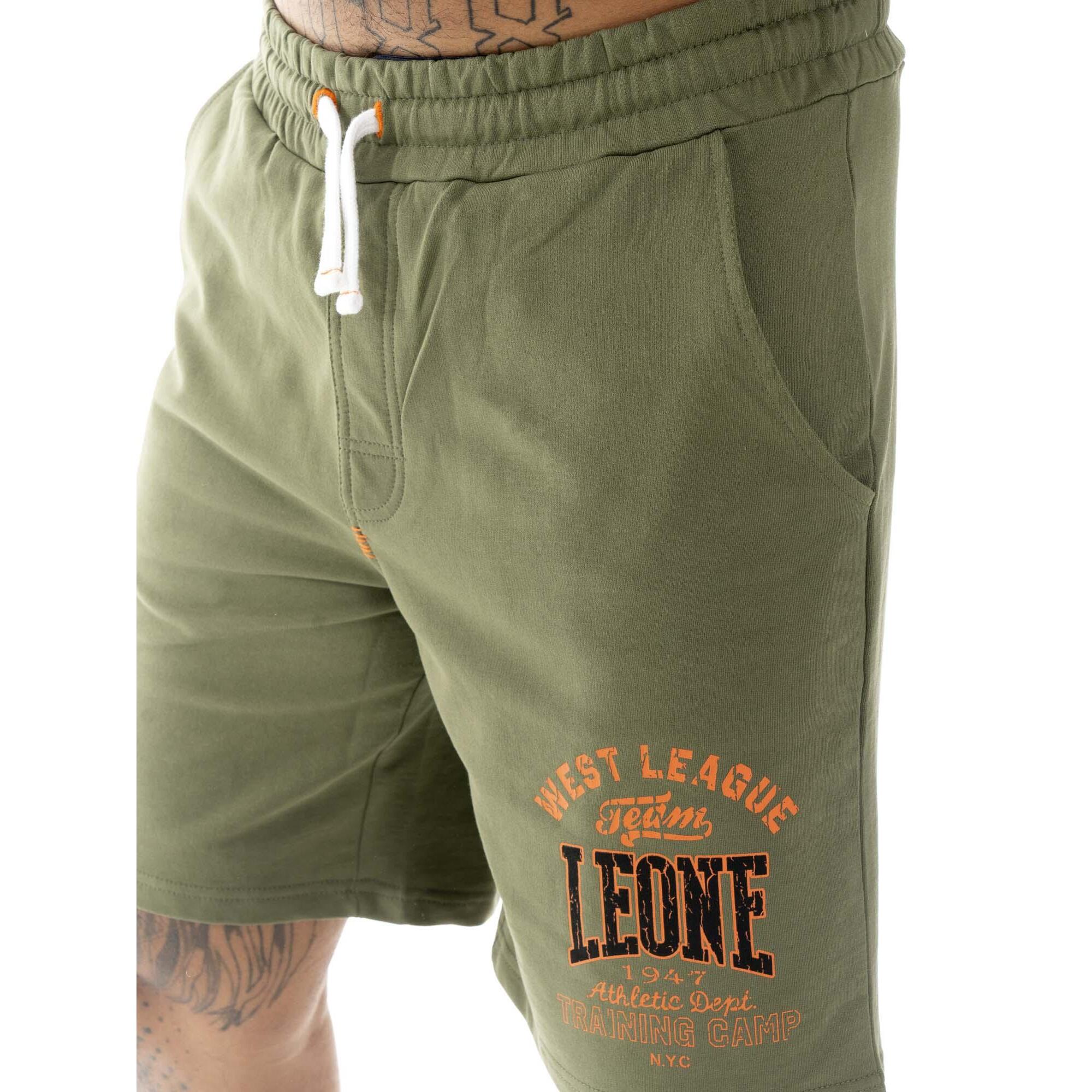 Pantaloncini da uomo in cotone Leone Military 1947