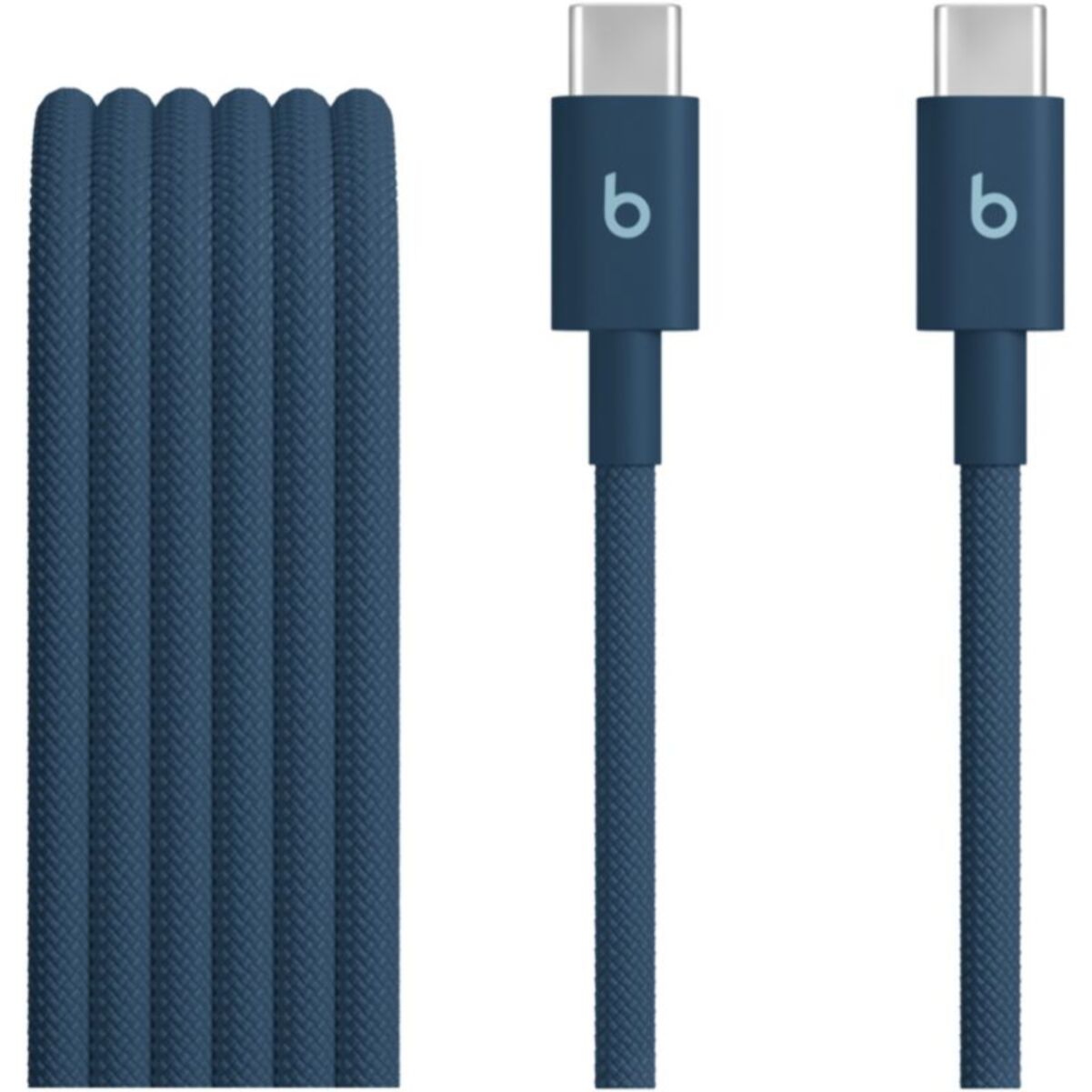 Câble de charge BEATS tissé USB-C vers USB-C 1M50 Bleu nitro