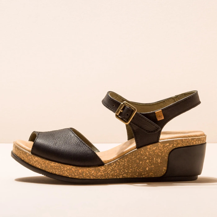 Sandalias N5000 PLEASANT BLACK / LEAVES color Black