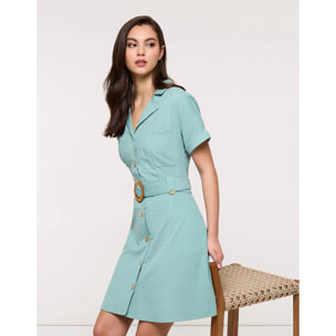 Vestido Corto Turquesa Claro - Ilice II