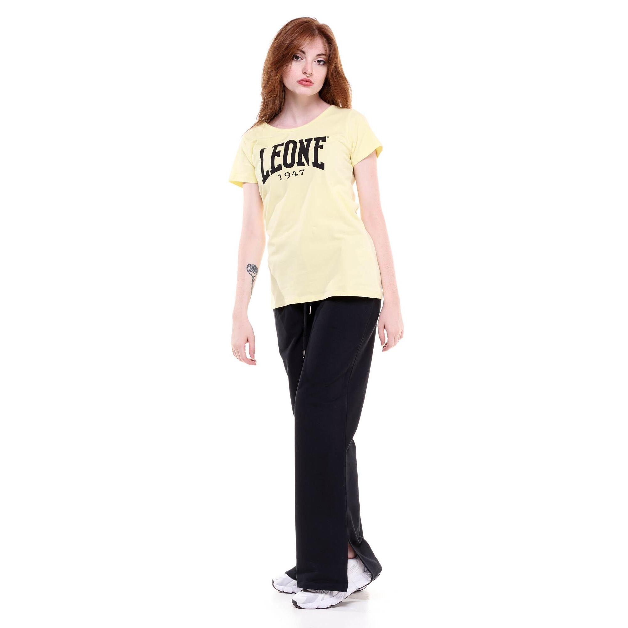 Camiseta de mujer de manga corta con gran logo Welcome Back