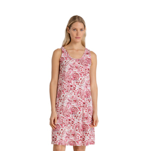 Abitino donna in cotone spalla larga articolo acquerello Noidinotte