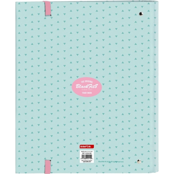 Carpeta 4 anillas 35mm c/recambio blackfit8 "enjoy"