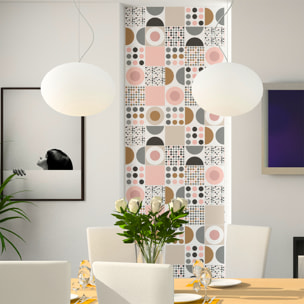 Stickers muraux - Sticker Mural Carrelage adhésif Cuisine Salle de Bain - 60 STICKERS CARREAUX DE CIMENT SCANDINAVE LUDVIK