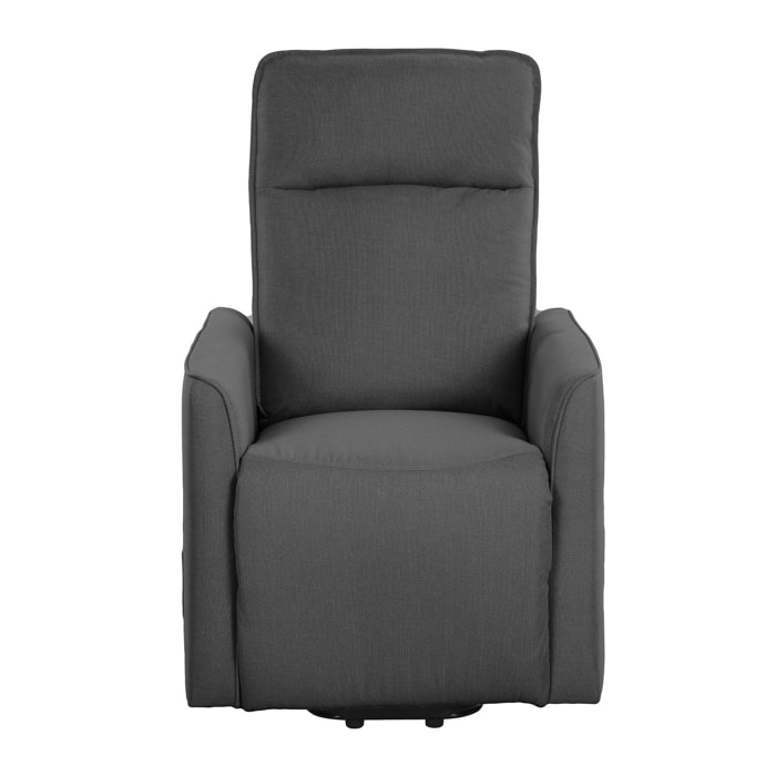 Poltrona Relax Carlotta D C/Usb Tess.Fumo C/Roller per soggriono, arredo bar ed esterni