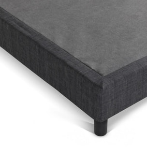 Lit Venise Tissu Gris foncé | Confort optimal | Design et qualité