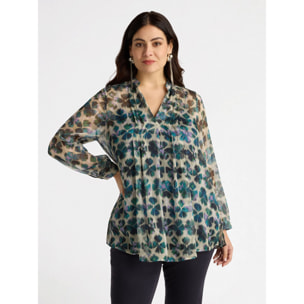 Fiorella Rubino - Blusa estampada - Verde