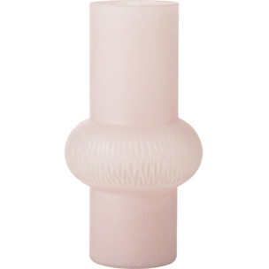 J-Line Vase Ligne Boule Verre Rose Clair Small