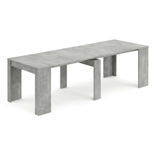 Mesa consola extensible en cemento 50-235x90 cm Denis Cemento