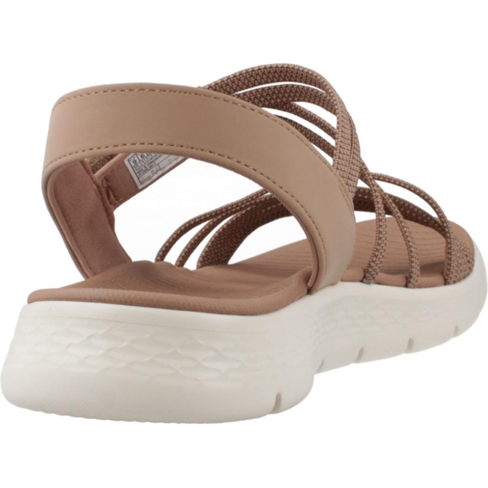 Sandalias Mujer Go Walk Flex Marron