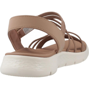 Sandalias Mujer Go Walk Flex Marron
