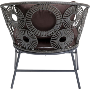 Fauteuil de jardin Ibiza marron Kare Design